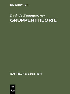 cover image of Gruppentheorie